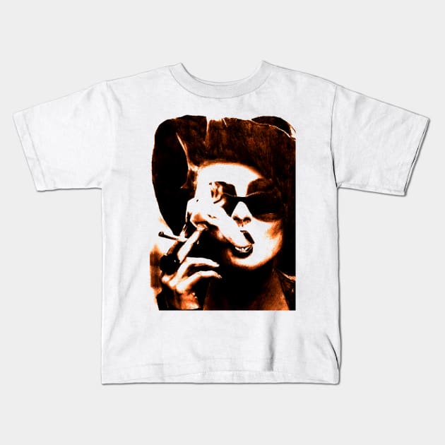 Marla Smokes Kids T-Shirt by OctobersArt